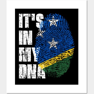 IT'S IN MY DNA Solomon Islands Flag Boy Girl Gift Posters and Art